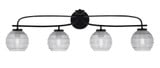 Cavella 4 Light Vanity Light 37.5 Inch Length by Toltec - 3914-MB-5110