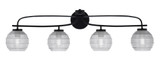 Cavella 4 Light Vanity Light 37.5 Inch Length by Toltec - 3914-MB-5110