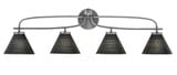 Cavella 4 Light Matrix Glass Vanity Light 10.25 Inch Tall by Toltec - 3914-NAB-4059