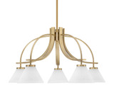 Cavella 5 Light Large Chandelier by Toltec 3925-312 - 3925-312