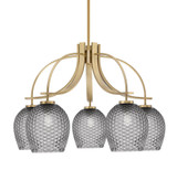 Cavella 5 Light Large Chandelier by Toltec 3925-4902 - 3925-4902