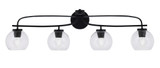 Cavella 4 Light Vanity Light 37.75 Inch Length by Toltec - 3914-MB-4100