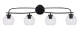 Cavella 4 Light Vanity Light 37.75 Inch Length by Toltec - 3914-MB-4100