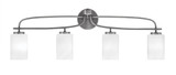 Cavella 4 Light Vanity Light 36 Inch Length by Toltec - 3914-NAB-3001