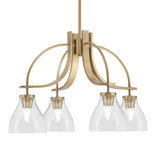 Cavella 4 Light Medium Chandelier by Toltec 3924-4769 - 3924-4769