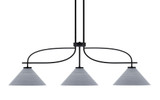 Cavella 3 Light Steel Medium Island Pendant 44.5 Inch Length by Toltec - 3936-MB-4002