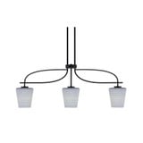 Cavella 3 Light Down Small Island Pendant 38.25 Inch Length by Toltec - 3936-MB-4032