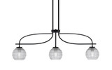 Cavella 3 Light Small Island Pendant 13 Inch Tall by Toltec - 3936-MB-5110
