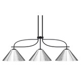 Cavella 3 Light Metal Shade Medium Island Pendant 45 Inch Length by Toltec - 3936-MB-420-CH