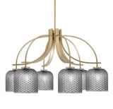 Cavella 6 Light Large Chandelier by Toltec 3926-4912 - 3926-4912