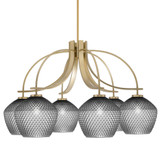 Cavella 6 Light Large Chandelier by Toltec 3926-4922 - 3926-4922