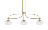 Cavella 3 Light Small Island Pendant 39.25 Inch Length by Toltec - 3936-212