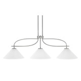 Cavella 3 Light Medium Island Pendant 45.25 Inch Length by Toltec - 3936-2122