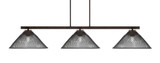 Atlas 3 Light Medium Island Pendant 50 Inch Length by Toltec - 4523-MB-808