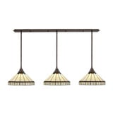 Any 3 Light Linear Pendant 59 Inch Length by Toltec - 48-15-95-59