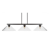 Atlas 3 Light Oversized Island Pendant 51.5 Inch Wide by Toltec - 4523-DG-308