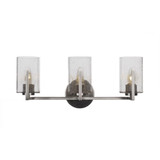 Atlas 3 Light White Muslin Vanity Light by Toltec - 4513-21-875-21
