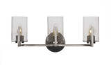 Atlas 3 Light White Muslin Vanity Light by Toltec - 4513-21-875-21