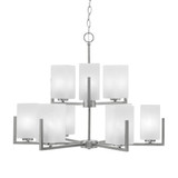 Atlas 9 Light Chandelier 21.5 Inch Tall and 28 Inch Wide by Toltec - 4509-NAB-541