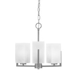Atlas 3 Light Chandelier 14.5 Inch Tall and 13 Inch Wide by Toltec - 4503-MB-541