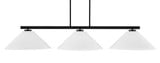 Atlas 3 Light Steel Large Island Pendant 52.5 Inch Length by Toltec - 4523-MB-2161