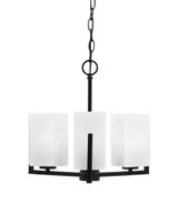 Atlas 3 Light Chandelier 14.5 Inch Tall and 13 Inch Wide by Toltec - 4503-MB-541