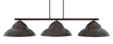 Atlas 3 Light Large Island Pendant 52 Inch Length by Toltec - 4523-MB-429