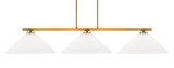 Atlas 3 Light Large Island Pendant 51.5 Inch Length by Toltec - 4523-MB-308
