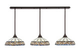 Any 3 Light Steel Large Linear Pendant 60 Inch Length by Toltec - 48-16-10-60