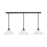Stem 3 Light Large Pendant by Toltec - 48-BRZ-2161