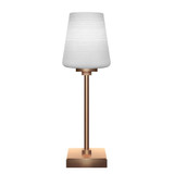 Luna 1 Light Table Lamp 18 Inches Tall and 6 Inches Wide by Toltec - 54-618