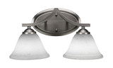 Zilo 2 Light Steel Vanity Light 15.75 Inch Length by Toltec - 552--825-1575