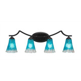 Zilo 4 Light Vanity Light 8.75 Inch Tall by Toltec - 554--875-3175
