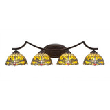 Zilo 4 Light Vanity Light Bath Bar by Toltec - 554--775-3275