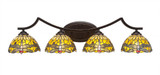 Zilo 4 Light Vanity Light Bath Bar by Toltec - 554--775-3275