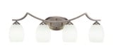 Zilo 4 Light Vanity Light 9.5 Inch Tall by Toltec - 554--95-305