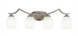 Zilo 4 Light Vanity Light 9.5 Inch Tall by Toltec - 554--95-305