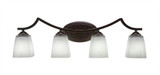 Zilo 4 Light Vanity Light 9 Inch Tall by Toltec - 554--9-3025