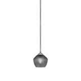 Zilo 1 Light Steel Stem Hung Small Pendant by Toltec - 560-GP-4622