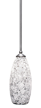 Zilo 1 Light Stem Hung Mini Pendant 12.75 Inch Tall by Toltec - 560-GP-416