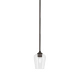 Zilo 1 Light Stem Hung Mini Pendant 7.5 Inch Tall by Toltec - 560-MB-210
