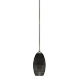 Zilo 1 Light Stem Hung Mini Pendant 10.75 Inch Tall by Toltec - 560-MB-4042