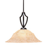Zilo 1 Light Large Pendant 20 Inch Wide by Toltec - 562-20-175-