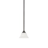 Zilo 1 Light Stem Hung Small Pendant 7 Inch Wide by Toltec - 560-MB-311