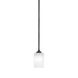 Zilo 1 Light Stem Hung Mini Pendant 7.25 Inch Tall by Toltec - 560-MB-3001