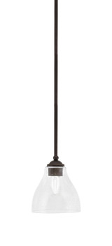 Zilo 1 Light Stem Hung Small Pendant 7.25 Inch Tall by Toltec - 560-MB-4760