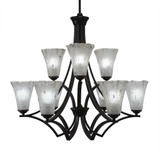 Zilo 9 Light Large Chandelier by Toltec 569-3028 - 569-3028