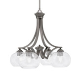 Zilo 4 Light Small Chandelier by Toltec 568-GP-202