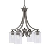 Zilo 4 Light Small Chandelier by Toltec 568-GP-300