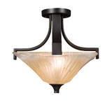 Apollo 2 Light 14 Inch Wide Semi Flush Mount by Toltec - 579-141375